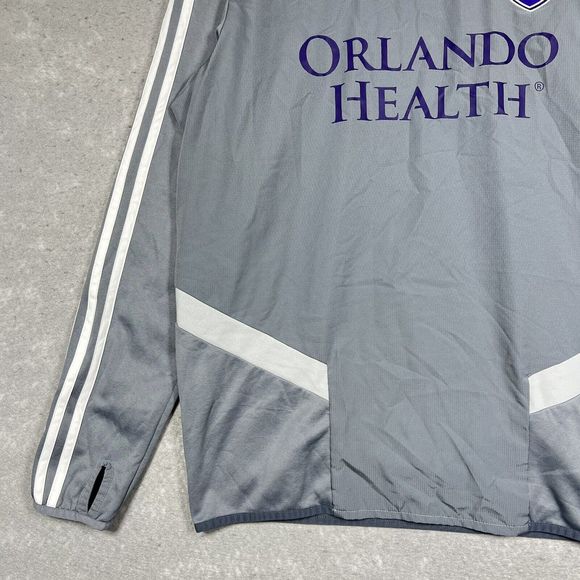 Adidas Jacket Orlando City MLS Soccer Raglan Pullover Climastorm Jacket Medium - Picture 4 of 10